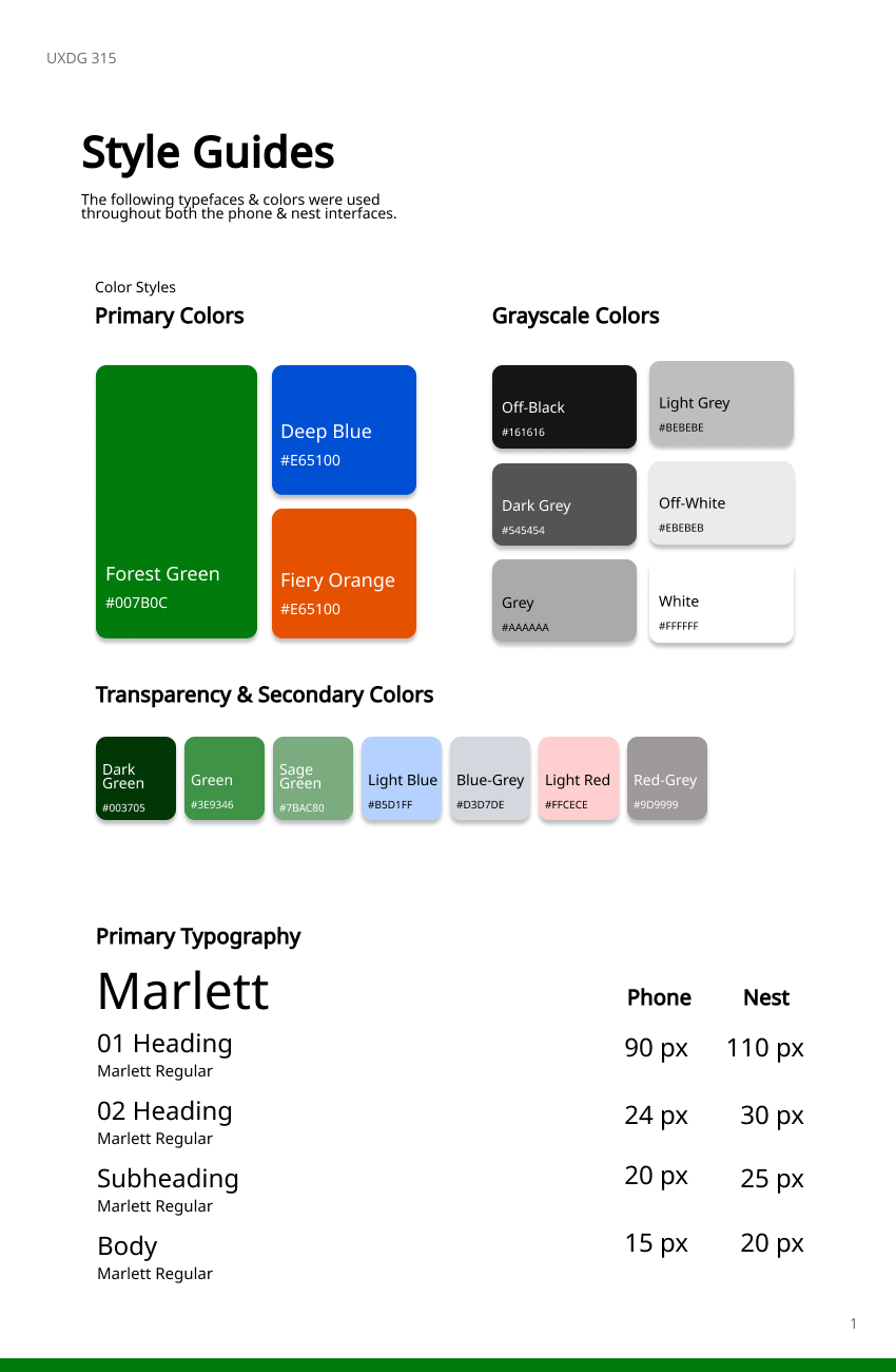 Style guide — colors and typography