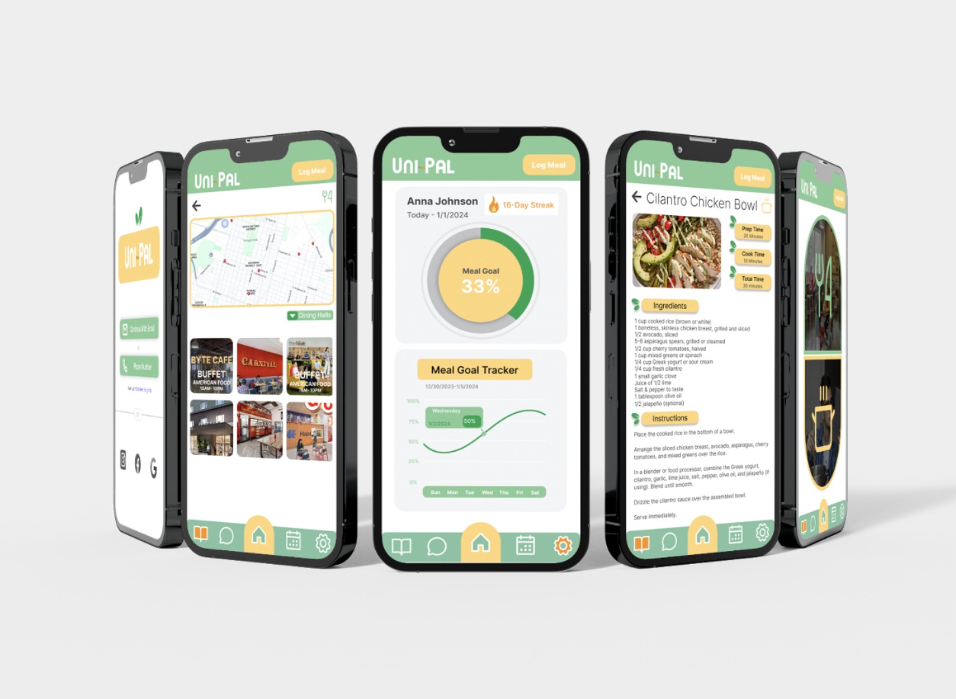 Uni-Pal healthy eating app